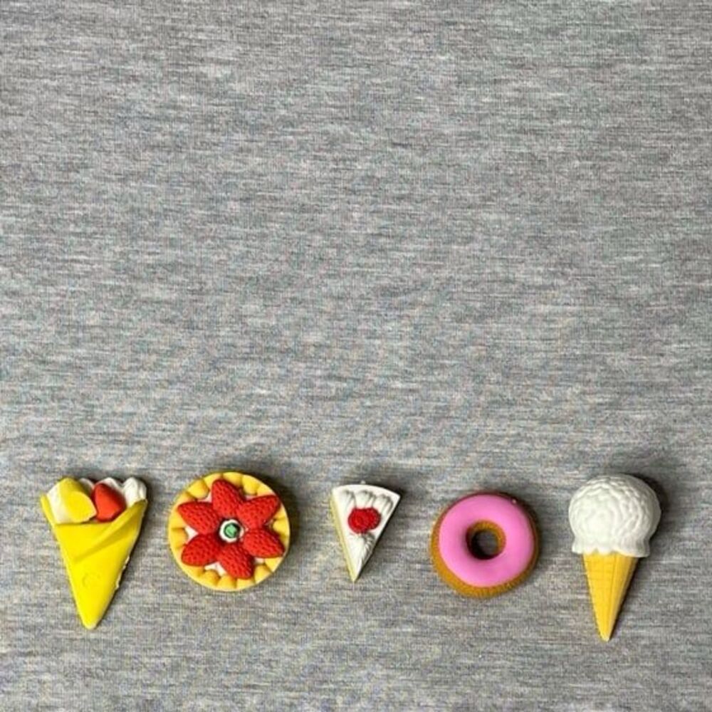 Yoobi 3D Fun Erasers 5 PCS. Set